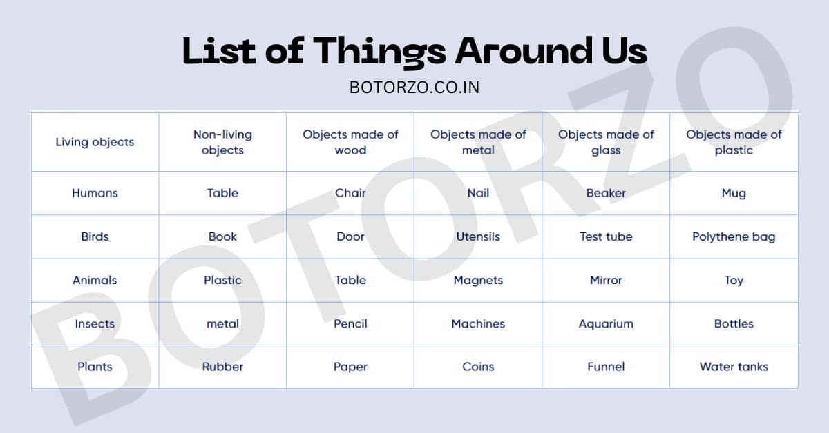 List of Things Around Us (1)