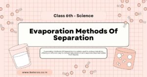 Evaporation Methods Of Separation