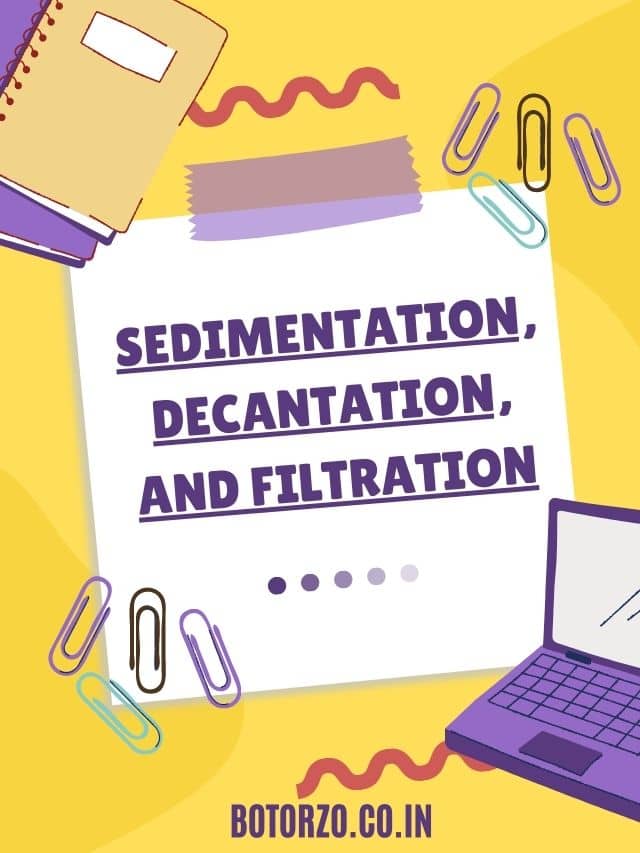 Sedimentation, Decantation, and Filtration