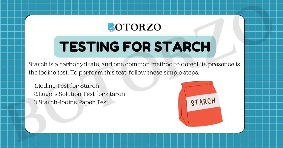 Testing for Starch
